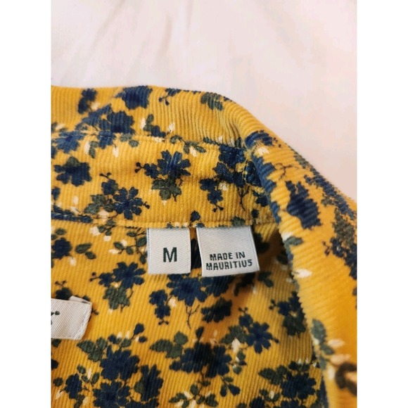 Orvis Women Yellow Floral Button-Up Corduroy Shirt Size M Casual Rugged Outdoor - Picture 13 of 13